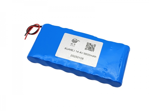 14.4V 6600mAh 圆柱锂电池 | 18650 4S2P 锂电池