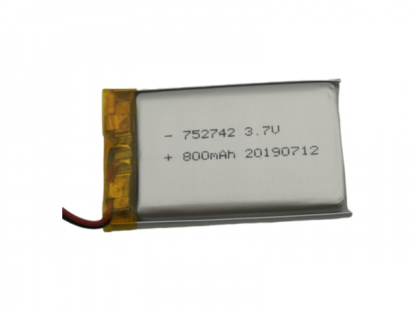 3.7V聚合物锂电池 | 752742 800mAh 3.7V