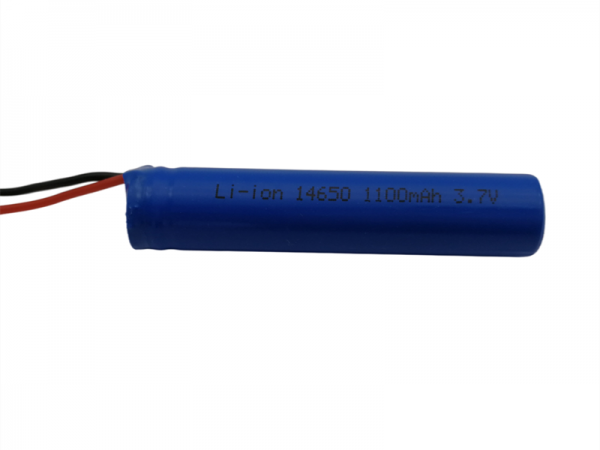 3.7V 1100mAh 14650 圆柱锂电池